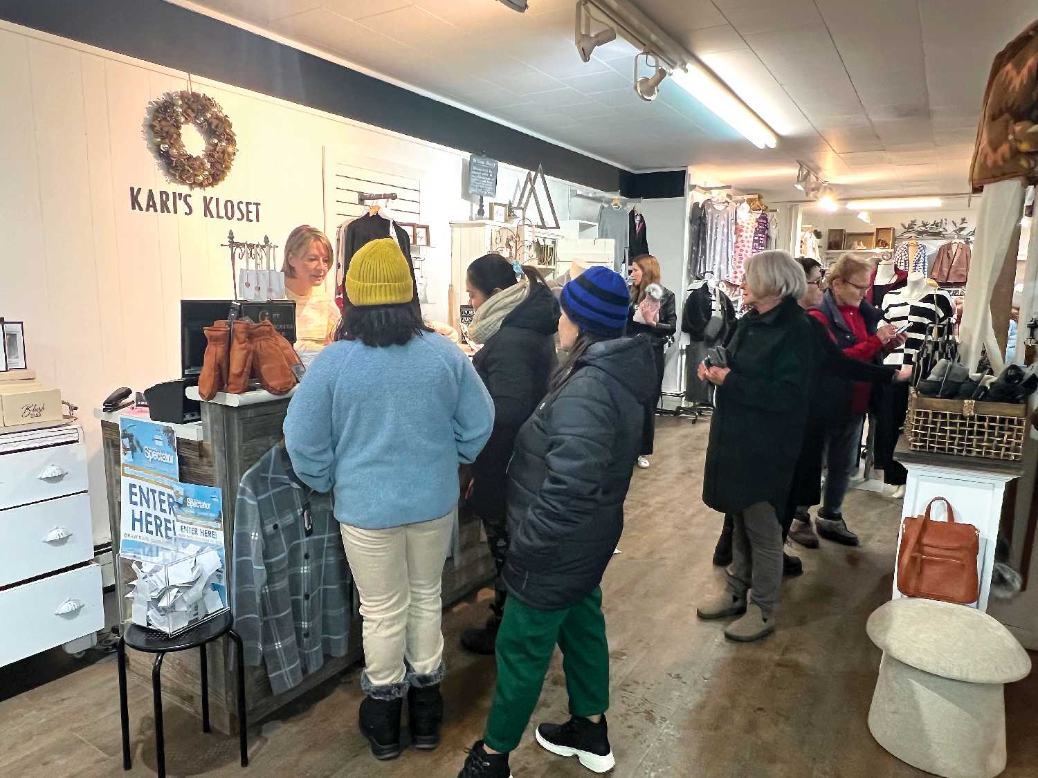 Shoppers during Moonlight Madness
