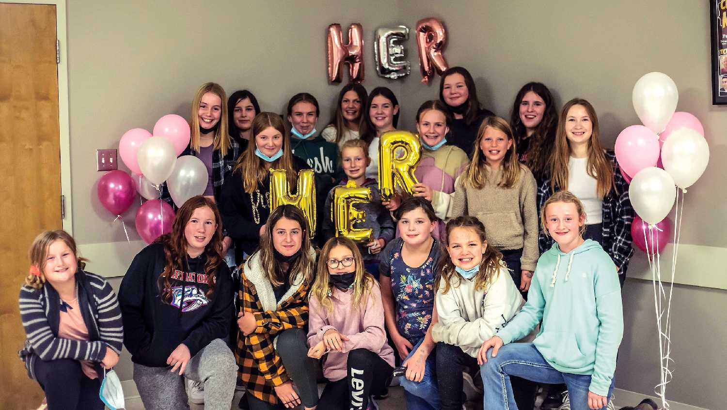 In celebration of the HER Girl Club’s one year anniversary, the girls who are a part of the organization celebrated its success in October.