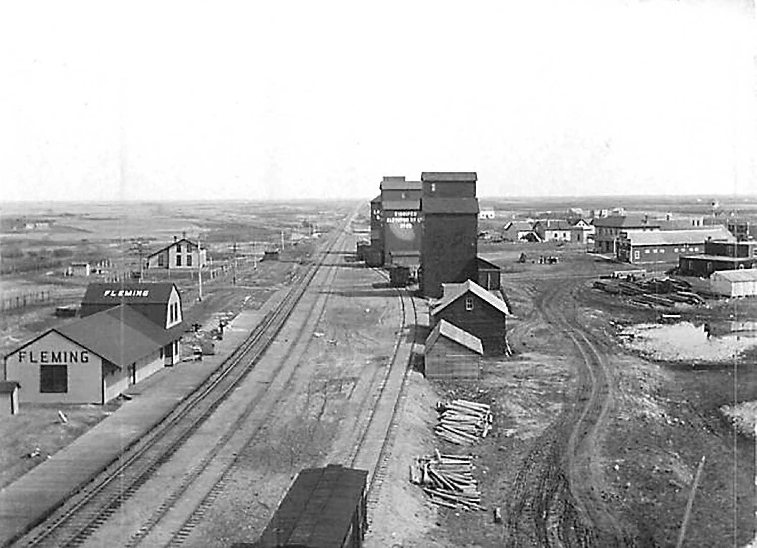Elevators and train tracks.