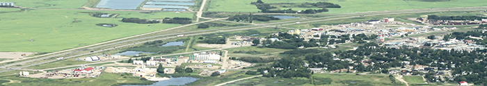 The Trans-Canada Highway through Moosomin