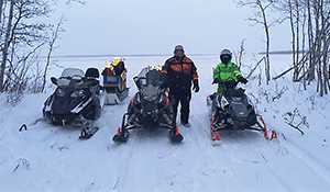 Snowmobiling the Tri Valley Trails