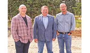 Ag minister Daryl Harrison officially kicks off harvest at farm near Clair